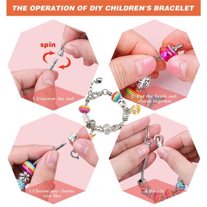 GILI Trousse de Fabrication de Bracelets d'Amitié pour Filles de 8 à 12 Ans – Jouets d'Arts et de Bricolage DIY – Meilleures Idées de Cadeaux de Noël et d'Anniversaire pour Filles