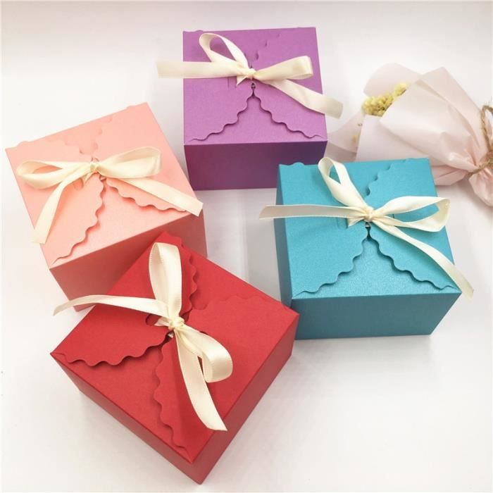 50pcs petite boîte cadeau boîte en papier avec ruban mignon éléphant boîte  cadeau d'anniversaire enfants boîte à bonbons 5X5X[u3102] - Cdiscount  Beaux-Arts et Loisirs créatifs
