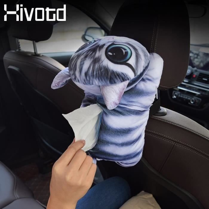 Objets décoratifs,Hivotd voiture tissu support de la boîte auto intérieur  accessoires mignon dessin animé Animal serviette - Type 2 - Cdiscount Maison