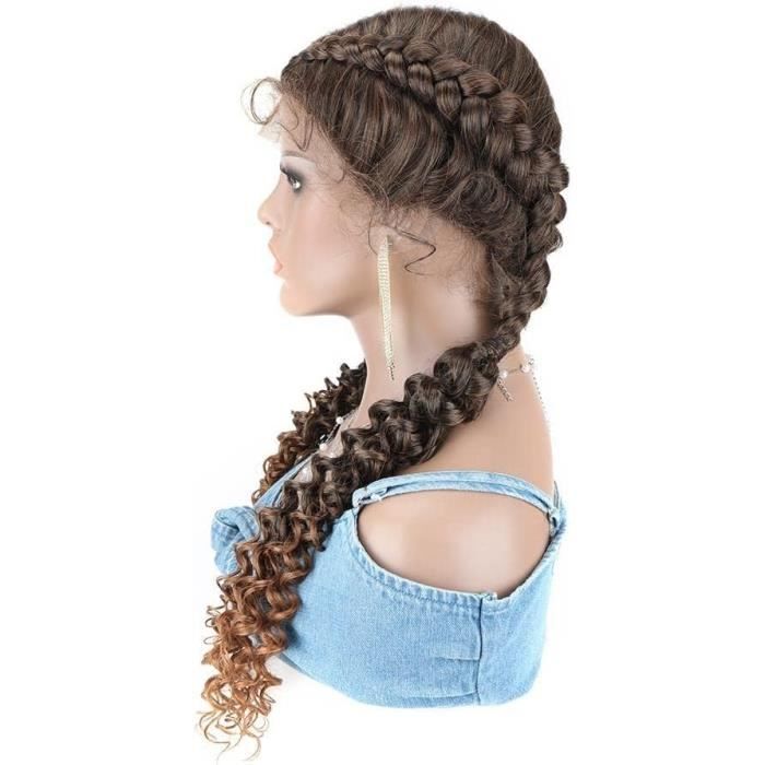Perruque Synthétique Courte Blonde Doré - 30cm Avec Frange - Taille Moyenne
