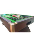 BILLARD AMERICAIN NEUF Snooker table de poll biljart salon 7 ft - ANNIBALE table de billard, DIMENSIONS RÉGLEMENTAIRES, Vert-3