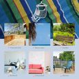 Chaise Suspendue hamac de Voyage - OUTSUNNY - Multicolore - Respirant - Portable-3