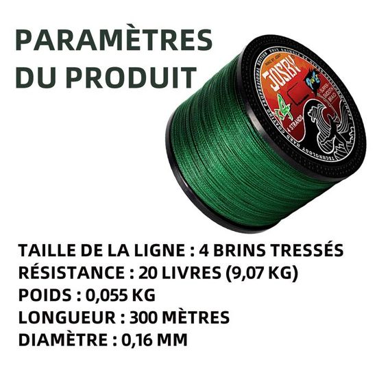 X2 Two Tone - Ligne tressée - 0,35 mm - 21 kg - 270 m