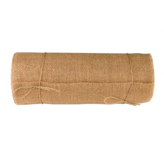 Ruban En Toile De Jute Naturel - 4 Cm X 10 M - Marron Rustique - Pour Décoration Mariage, Noël, Emballage Cadeau - 5