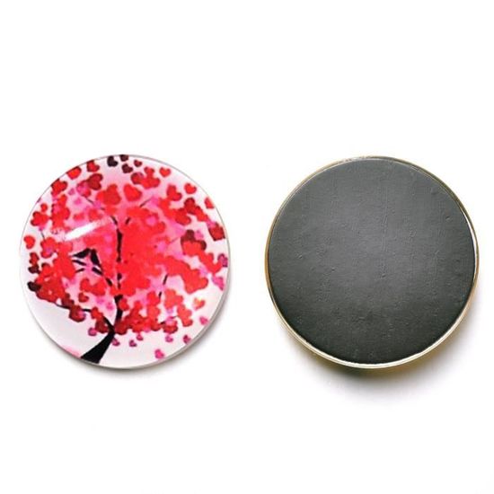 Lot de 12 aimants ronds pour r/éfrig/érateur et tableau blanc Couleurs assorties 35 mm de diam/ètre