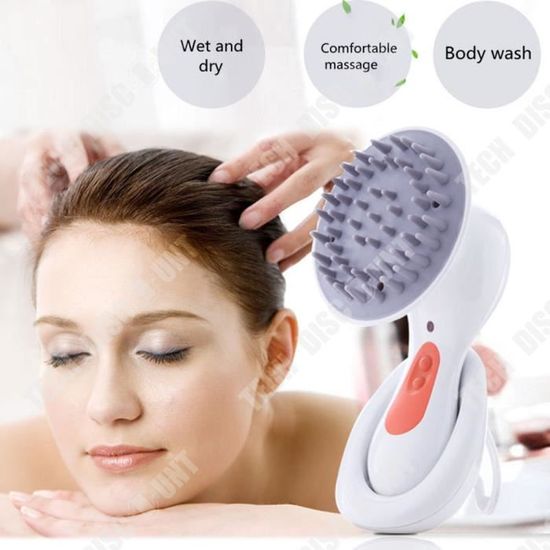 Acheter Masseur électrique de tête de cuir chevelu pour la Relaxation du  Stress Stimulation des cheveux massant le visage cou dos jambes