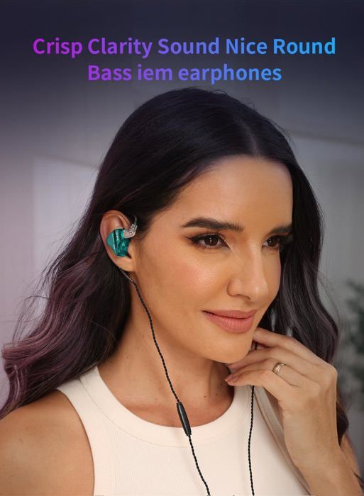 Écouteurs Intra-auriculaires CCA Phoenix - Double Aimant 10 Mm, Son HiFi, Câble Plaqué Argent - 7