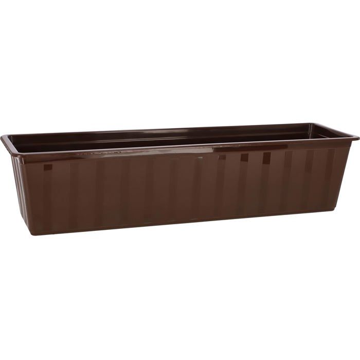 KOTARBAU Jardinière en Bois Marron avec Insert en Plastique 40 x 18 x 15 cm - Jardin