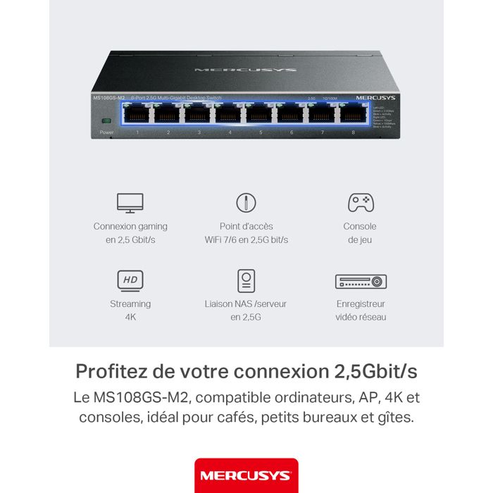 MS108GS | Switch Gigabit de 8 puertos - Bienvenido a MERCUSYS