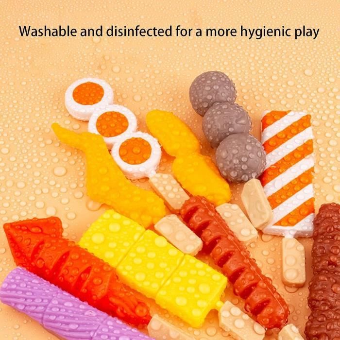 Barbecue Pour Enfant Jouet Grill Jouet Cuisine Enfant 3 Ans - Fruits Et Légumes à Découper, Plastique Sûr, - Cadeau Anniversaire Noël Jeu De Rôle Chef