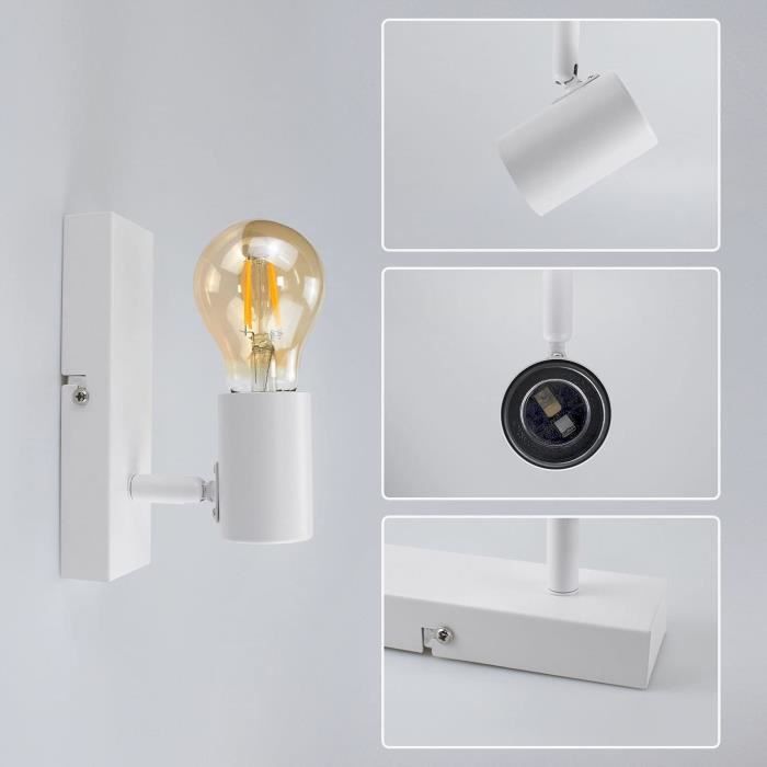 Blue Dream Douille E27 avec Interrupteur pour Lampe Murale Cuisine