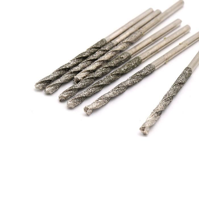 Argent - Ronde - 1.5 mm - Mèches de diamant, forets hélicoïdaux, outils de  perçage de trous pour la pierre de - Cdiscount Bricolage