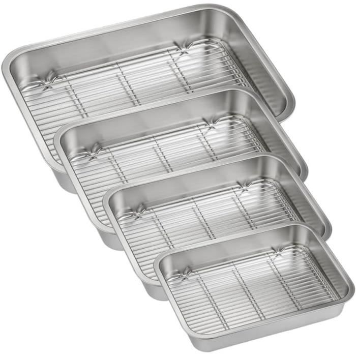 Lot de 2 Plaques de Cuisson 40,5 x 30,5 x 2,5 cm