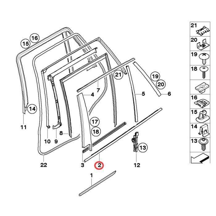 Vitre De Porte Avant Pour Suzuki ALTO 2009-2015 - Verre Canal, Référence OEM 83610M75J00, Pièce D'Origine Enfieldcounty