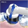Brosse à Dents Électrique Rechargeable Oral-B PRO 3 3000 - Avec 1 Manche Capteur de Pression et 1 Brossette - Technologie 3D - Noir-4