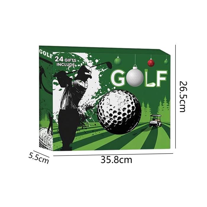 Calendrier De L'Avent 2025 Pour Homme Golf - 24 Jours Avec Balles, T-shirts, Accessoires - Cadeau Noël Papa, Mari, Ado