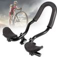 Repose-bras Aerobar pour VTT ou vélo de route - ANNEFLY - Blanc - Alliage d'aluminium et éponge - 37 cm-0