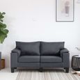 Canapé scandinave d'angle - Canapé droit fixe 2 places - Canapé de relaxation Confortable - Sofa Divan Canapé de salon Contemp👶4130-0