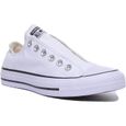 converses blanche cuir