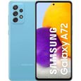 Téléphone portable SAMSUNG GALAXY A72 de couleur bleue, écran FHD + 6,7 ", 2400 x 1080 pixels, 4G, Dual SIM, Android 11, processeur-0