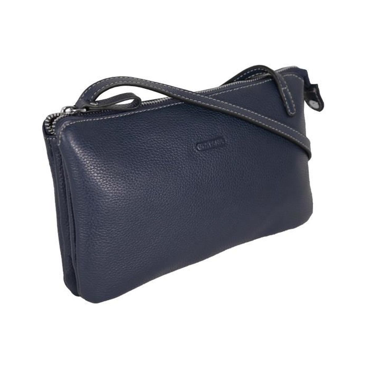Petit Sac Bandoulière KATANA Toile & Cuir – Unisexe, Compact & Élégant, 6 Couleurs (21x17x5 Cm)