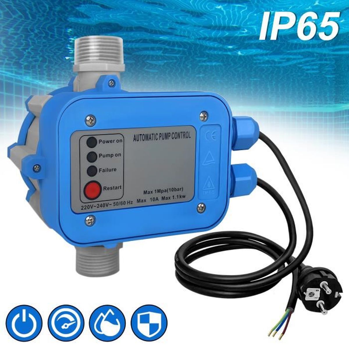 Réglage Pressostat Pompe à Eau Camping Car Regulateur electronique pour pompe a eau - Cdiscount