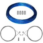 Mimoke Kit Câble De Frein Universel – Acier Inoxydable 1,5 Mm, Longueurs Av/Ar 1100/1700 Mm, Bleu, Garantie 2 Ans