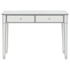 HOMGEEK Nishore Table Console en Verre pour Salle à Manger Vintage Table Miroir Rectangulaire verre à effet miroir 106,5 x 38 x 76,5 cm