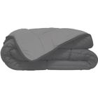 TOISON D'OR Couette Microfibre 400g/m² CALGARY Gris & Argent 220x240cm