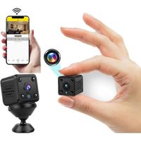 Mini Caméra WiFi miniature espion de surveillance vision nocturne caméra de mouvement vidéo en boucle à 360 degrés