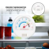 HURRISE Thermomètre de Réfrigérateur et Congélateur à Grand Cadran (Mécanique Blanc)