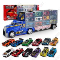 TD® Ensemble de jouets de voiture de sport en alliage 12 modèle de  voiture  pour enfants dans le jouet de boîte portable de