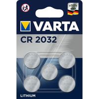 VARTA Pack de 5 piles électroniques Lithium CR2032