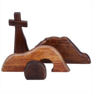 Étable crèche Noel moulin à eau 28x38x28 cm | vente en ligne sur