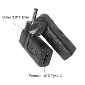 CHARGEUR - ADAPTATEUR  T2 - Câble de chargement USB type c vers 3.0X1.1mm