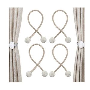 Keetech pinces à rideaux corde de rideau tricotée à la main suspendue attacher des pinces à rideaux fil de tissu de coton attaché pour chambre salon et bureau Keetech pinces à rideaux corde de rideau tricotée à la main suspendue attacher des pinces à rideaux fil de tissu de coton attaché pour chambre salon et bureau
