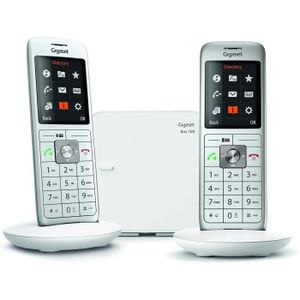 Téléphone fixe Duo Téléphone Fixe Sans Fil 2 Combinés Blanc [Vers