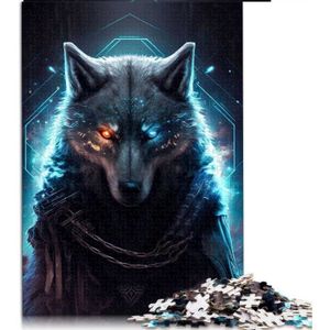 PUZZLE 1000 Pièces Jigsaw Puzzle Loup Cyber Puzzle Pour A