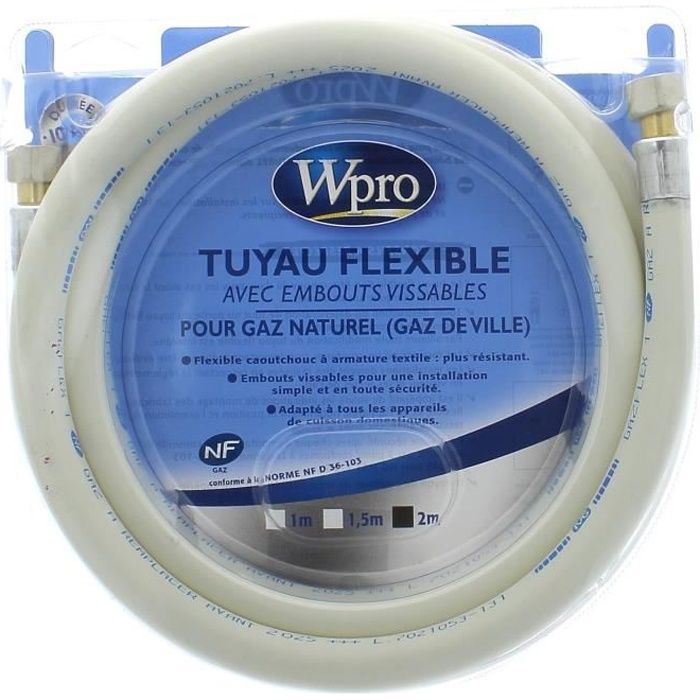 Tuyau de gaz naturel de ville - PB TUB - Flexible inox - Durée de vie  illimitée - Anti-corrosion - Anti-torsion - Cdiscount Bricolage