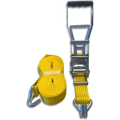 Sangle à Cliquet Robuste 4 X 30 Pieds - Capacité 5400 Lbs - Couleur Jaune - Neuf
