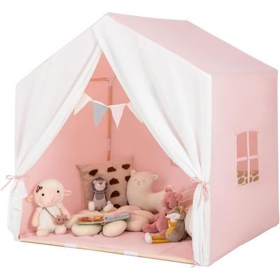 Tente D'intérieur Abhpjuy – 130x100x130 Cm – Rose, En Tissu Oxford épaissi, Pour Enfants