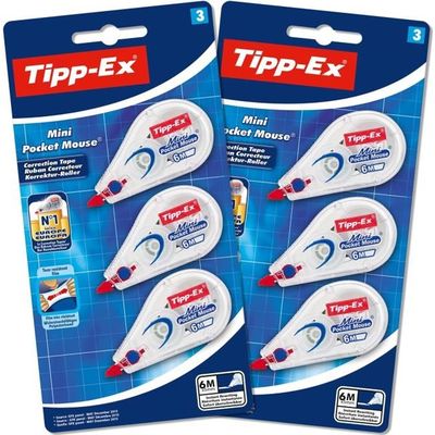 Mini Pocket Mouse Rubans Correcteurs - 6 m x 5 mm, Blister de 2 1 A5