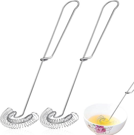 Fouet à Spirale inox 20 cm., fouet mèche en spirale