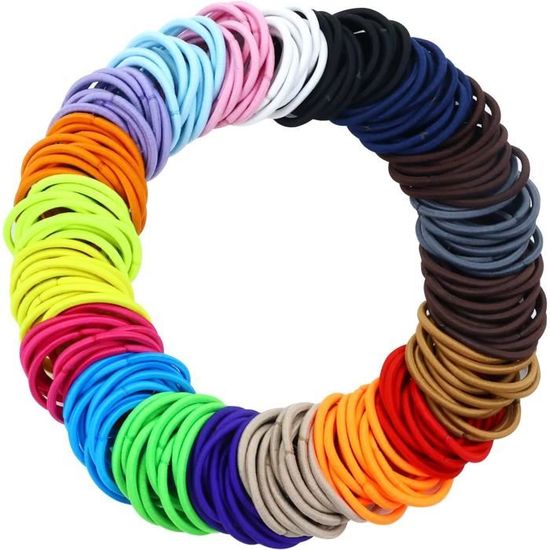 Lot 200 Élastiques Caoutchouc Multicolores 60mm Et 38mm - Anneaux Maison Bureau École