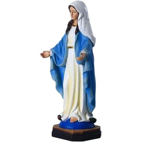 Statuette De Madone En Résine Statue Religieuse D'Extérieur Bénie