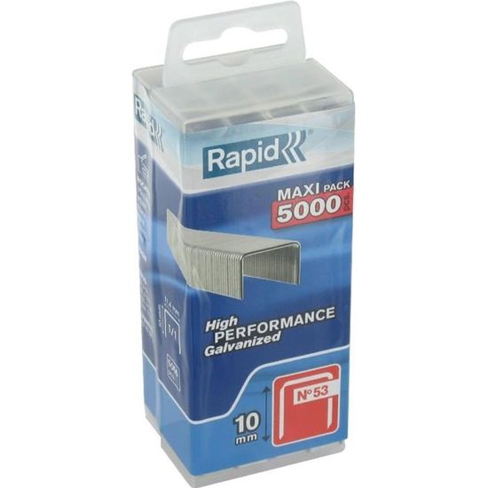 RAPID 5000 agrafes n°53 Rapid Agraf 10mm