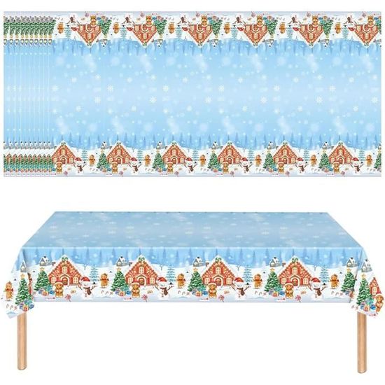 Décoration Fête Enfant Garçon Lot De 10 Nappes Rectangulaires Blanches De 2,4 M Pour Tables Nappes Jetables Motif Engin De Chantier