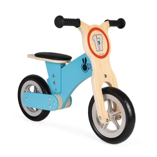Draisienne évolutive en Bois - JANOD - Bikloon Little Racer - 2 roues - Bleu - Mixte