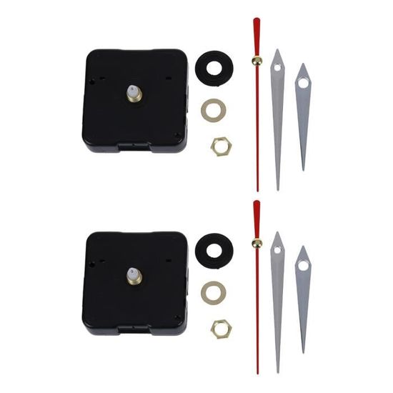 Mécanisme de mouvement d'horloge murale quartz DIY à couple élevé avec arbre long et aiguilles