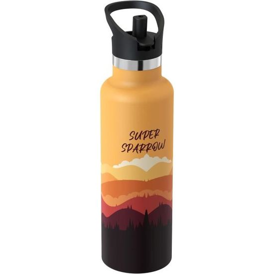 Super Sparrow Bouteille d'eau - Gourde, 750ml, Lisse-Fuchsia